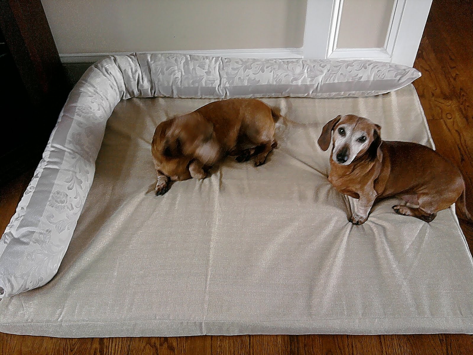 Zabrina's Roses Upcycled dog bed!