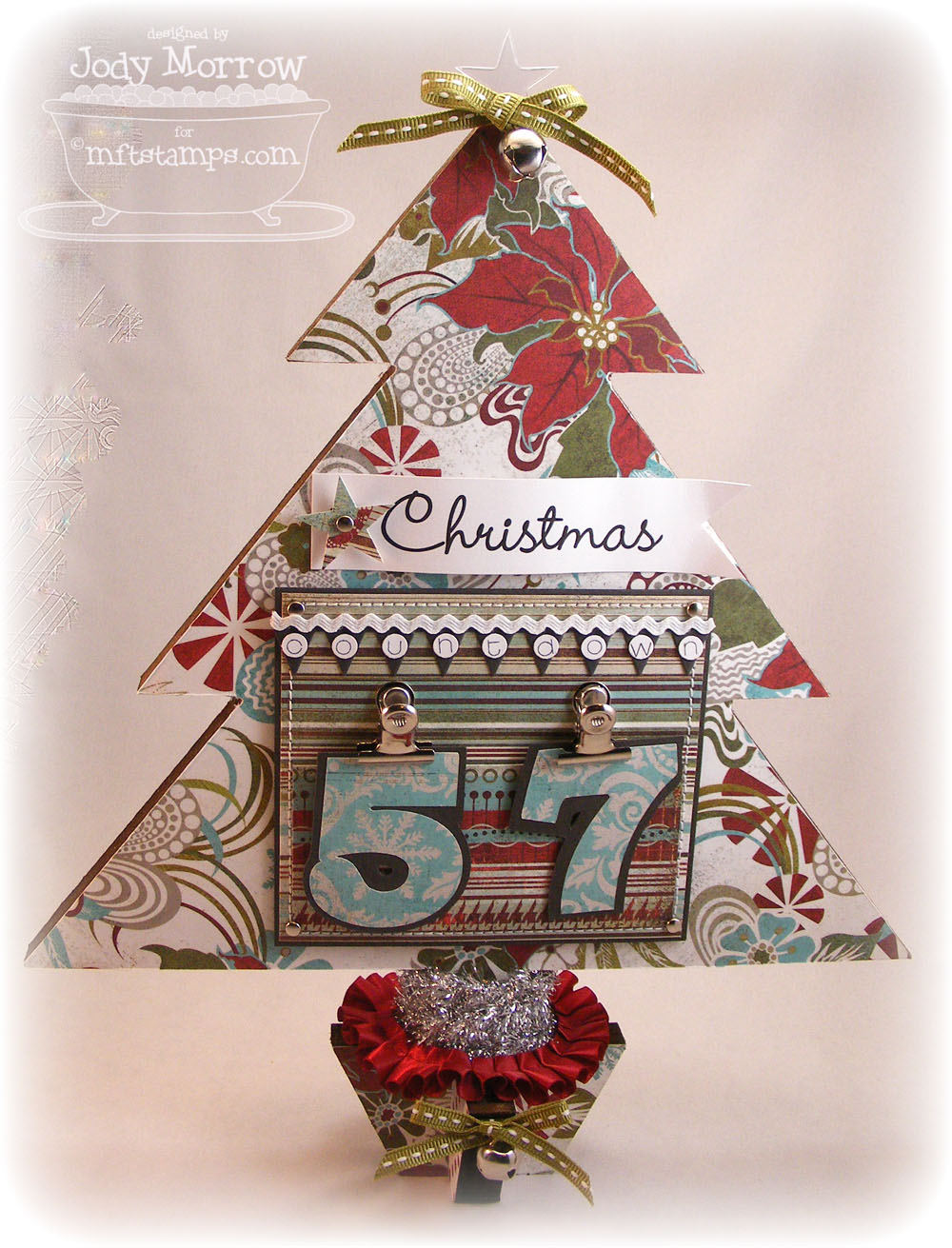 Confessions of a Ribbon Addict: Christmas Countdown Tree