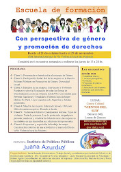 Escuela de Formación con Perpectiva de Genero y Promoción de Derechos