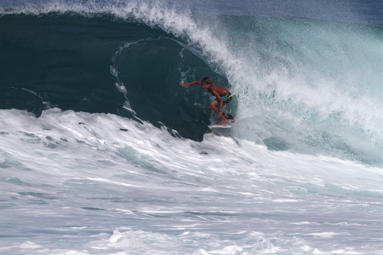 Kazuma Surfboards Hawaii ImaiKalani Devault surfing a secret spot on Maui