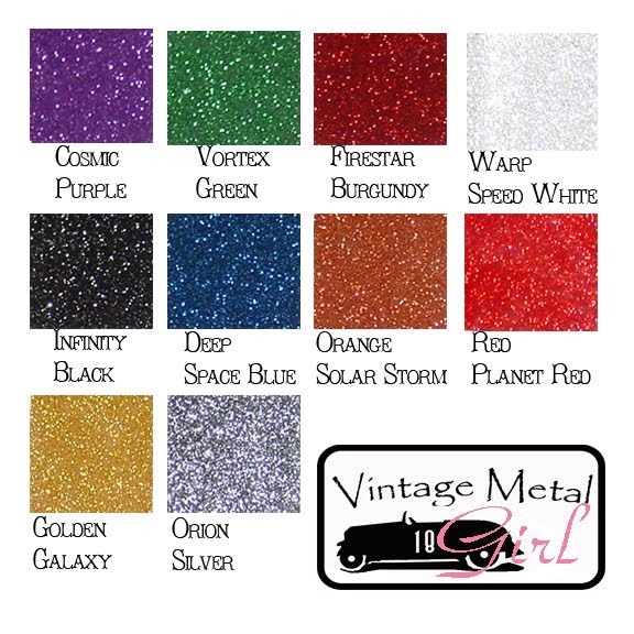Vintage Metal Girl: Metal Flake Color Chart!