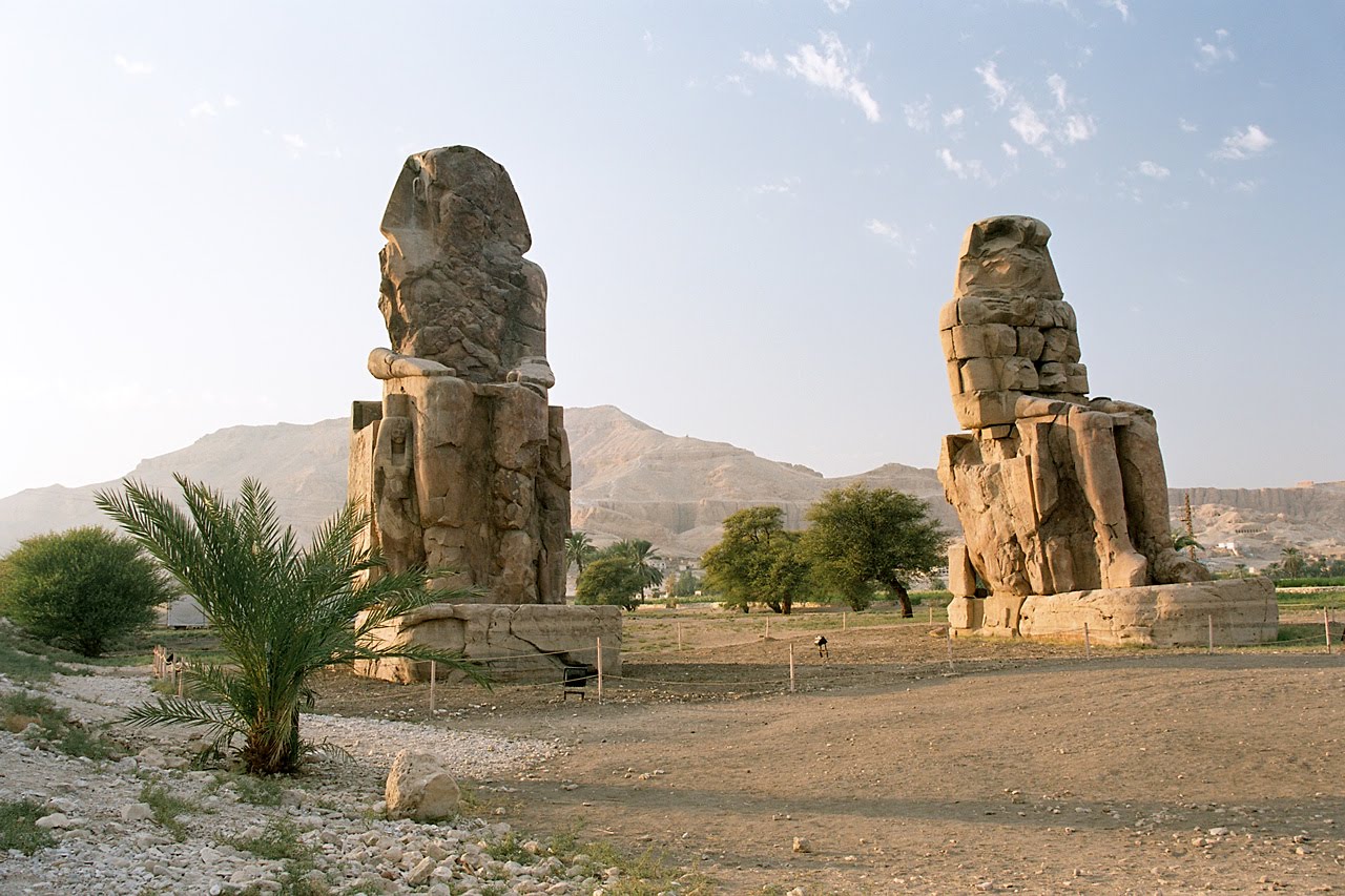 From Egypt With Love Colossi of Memnon, Luxor, West Bank, Egypt