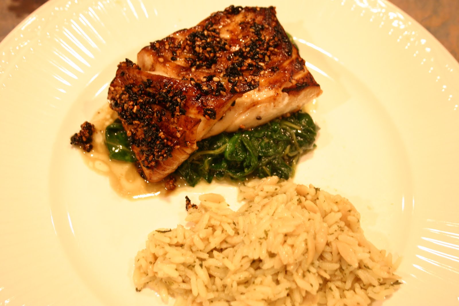 The Clean Epicurean Pan Seared Sesame Seed Crusted Halibut with