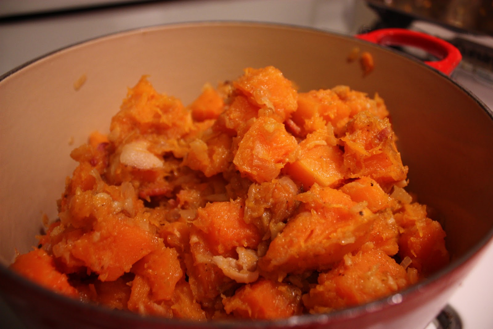 Savory Fare: Roasted Butternut Chowder with Apples and Bacon