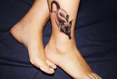 animal ankle tattoo