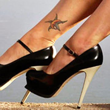 Tag : megan fox tattoo, celebrity tattoo, megan fox ankle tattoo