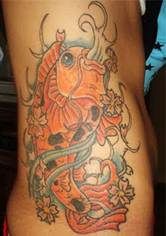 coy fish tattoo designs