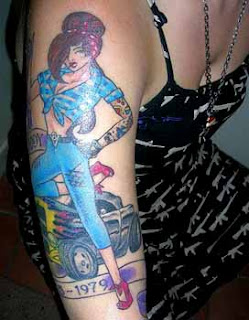 Pin up girl tattoo pictures 6
