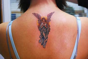 Guardian angel tattoo image for girls