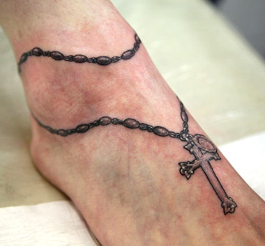 Cross Foot Tattoos / walk by faith tattoo on foot - Bing Images | Faith foot ... - Grey cross tattoo on right foot.