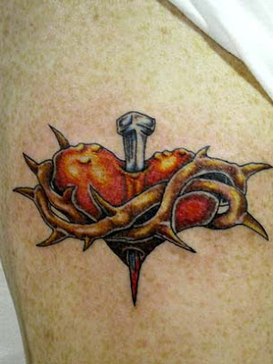 sacred heart tattoo. Tag :pictures of heart tattoos