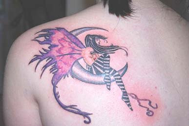 dark angel tattoo design