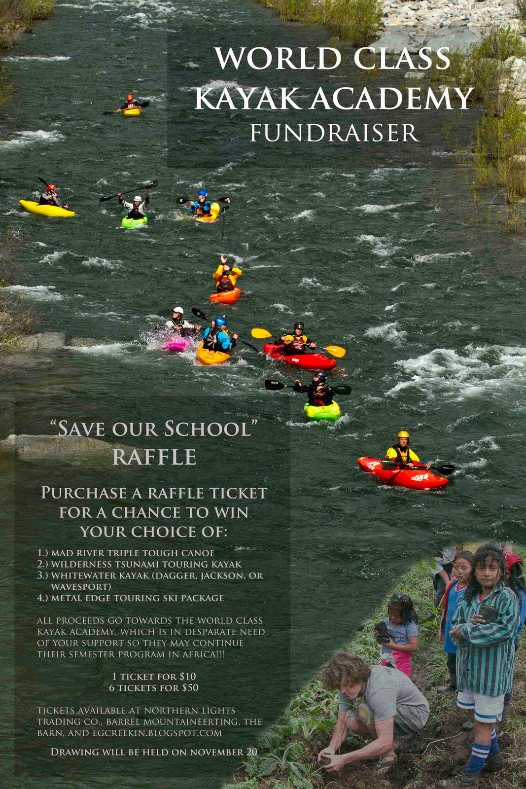 EGCREEKIN World Class Kayak Academy Fundraiser