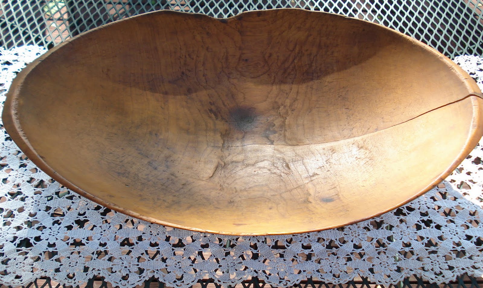 The Way I Sew It Antique Wooden Dough Bowl