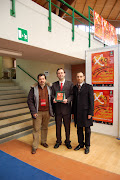 Insieme con il prof. Lucas Navarro (centro) e S. Bianco - 8 marzo 2008 - Expo studi&lavori