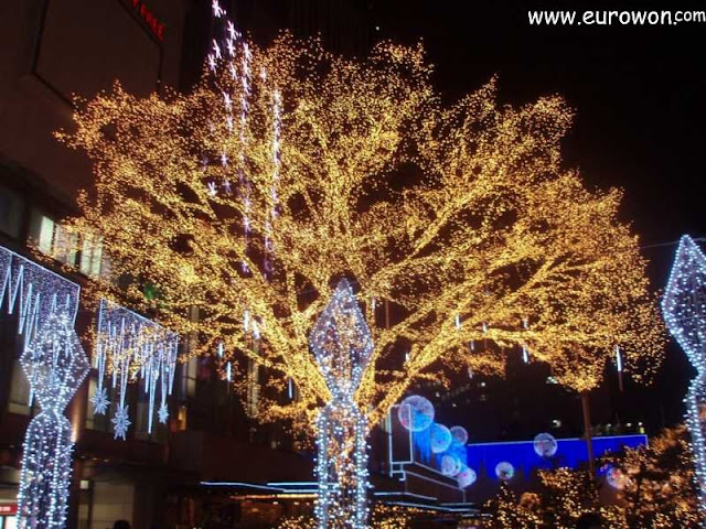 Iluminación navideña en Seúl