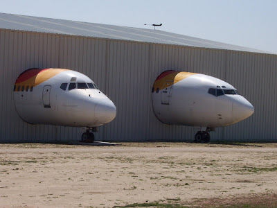 Dos aviones castigados en el Museo del Aire