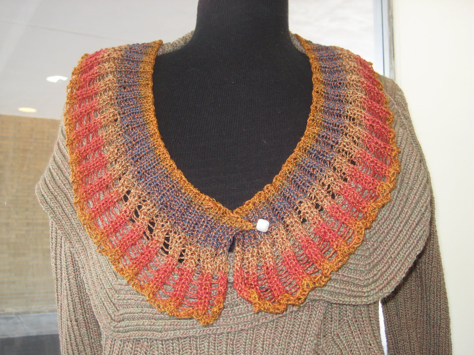 DestiKNITions Knit Along Elizabethan Collar from Kirkwood Knittery