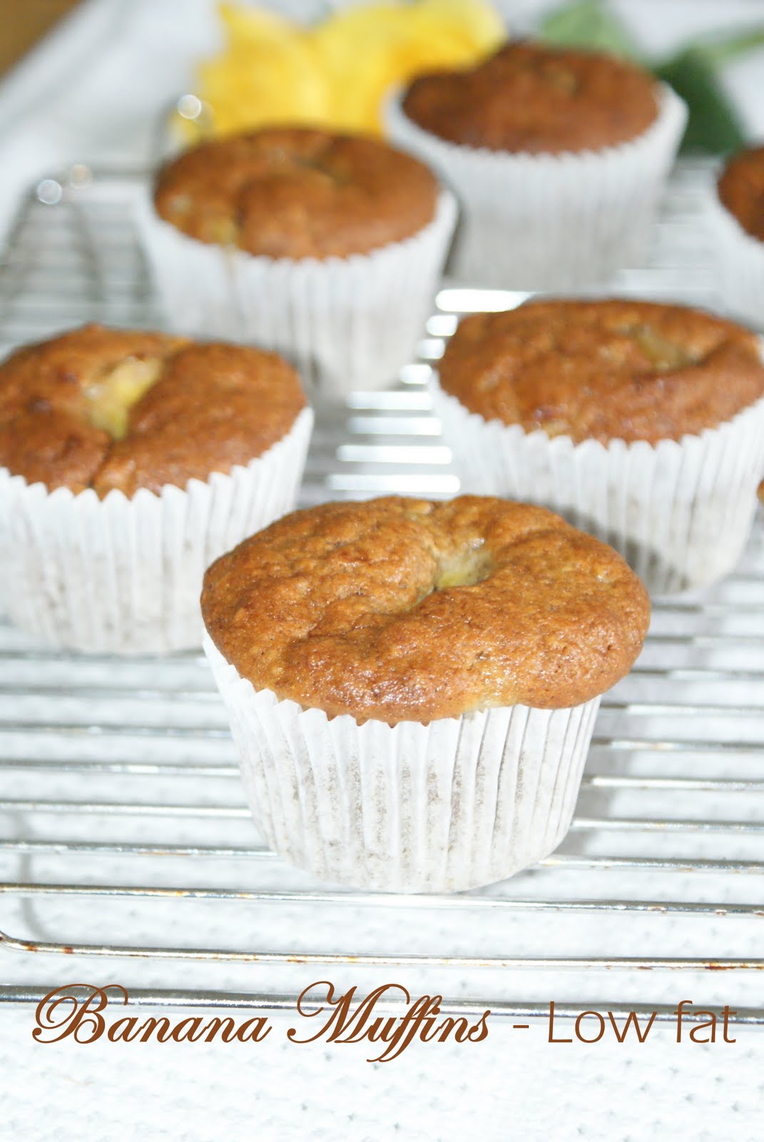 Shab's Cuisine Low fat Banana Muffins