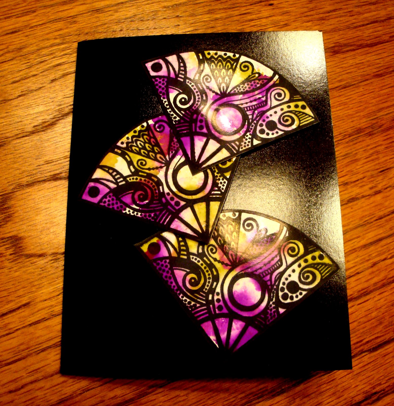 The Born Doodler Simple Stained Glass look