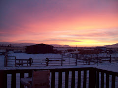 Montana sun rise outside of my front door