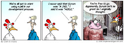 scrum agile development software pig chicken cartoon story environment sharing