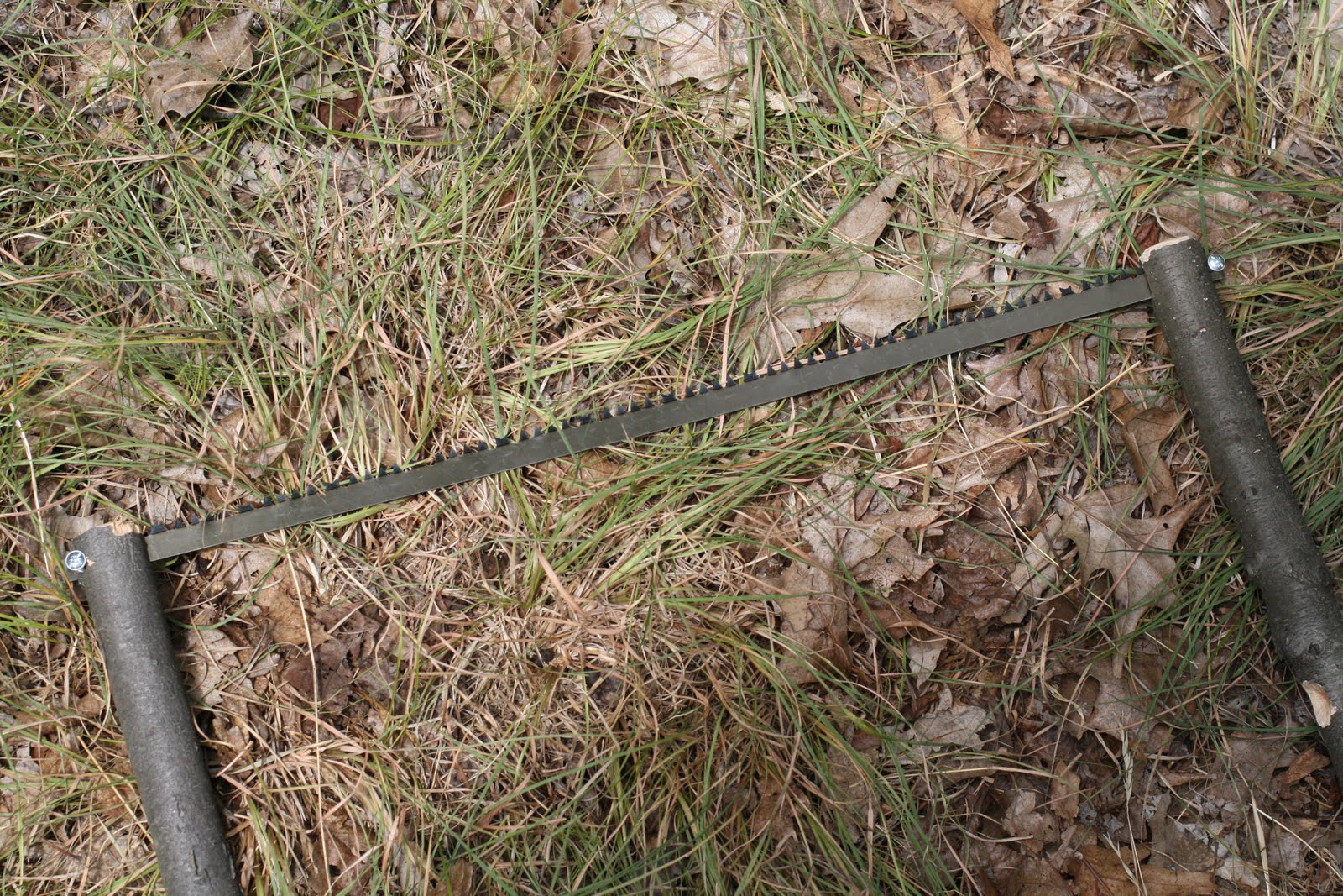 Wood Trekker Making a Buck Saw in the Field