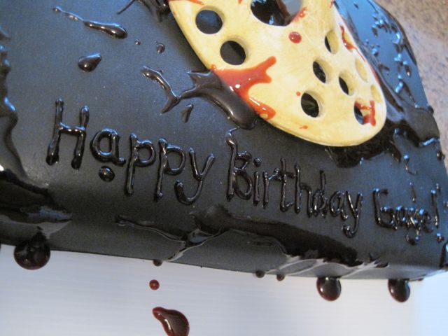 Friday the 13th Jason Voorhees Birthday Cake.