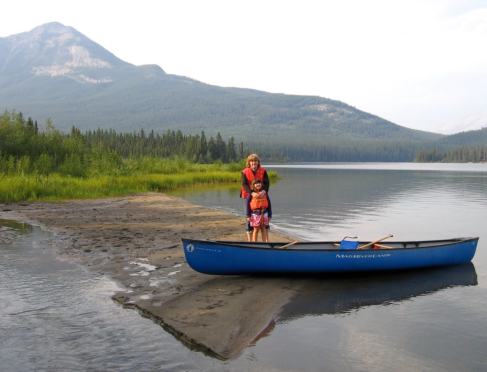 Canoeing Around Edmonton, Alberta, Canada Pyramid Lake, Jasper