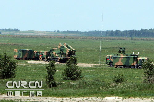 HQ-64 missiles appeared in Sino-Russian military exercise