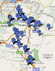 Mapa Antenas de telefonía en Navarra