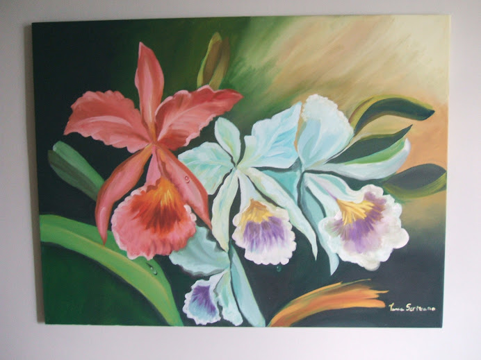 orquideas, este quadro ja foi vendido.