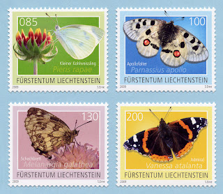 Liechtenstein 2009 Butterflies