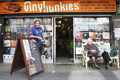 Vinyl Junkies, on Berwick Street in Soho, has a large selection of used records in all genres.