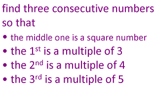 MEDIAN Don Steward mathematics teaching: three consecutive numbers