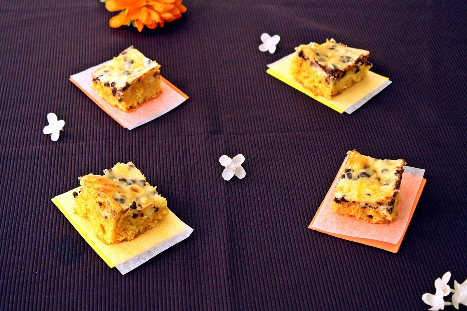 Versatile Vegetarian Kitchen Cream Cheese Topped Pumpkin Bars