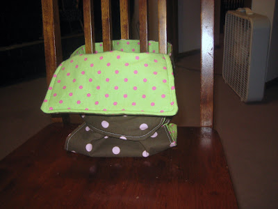 The Cozy Red Cottage: Fabric High Chair