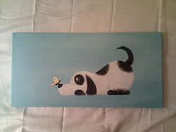 dog painting puppy easy pretty progress flowers posted admin september january