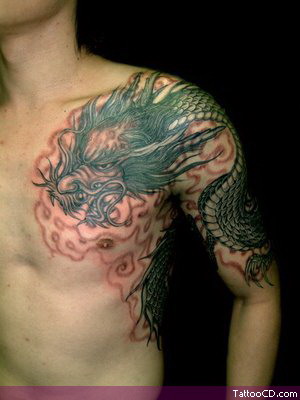 tiger and dragon tattoo meaning. tattoos designs for men.