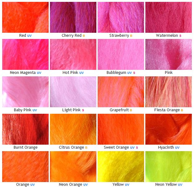 Imp And Petal Synth Dread Color Chart