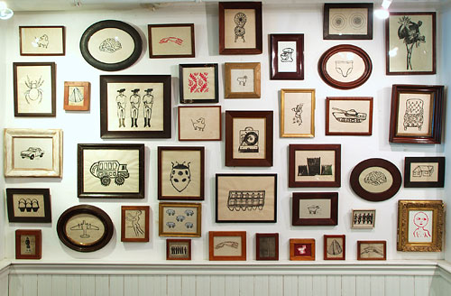 frames, wall, switcheroom, wall display, gallery