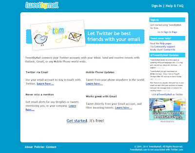 Tweetmail TweetByMail ~ Enviar y recibir Tweets desde tu correo ~ Curioseando