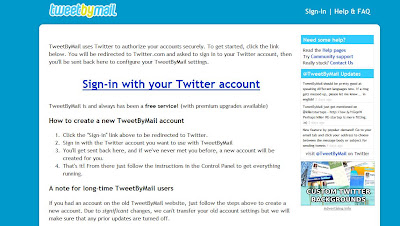 Tweetmail TweetByMail ~ Enviar y recibir Tweets desde tu correo ~ Curioseando