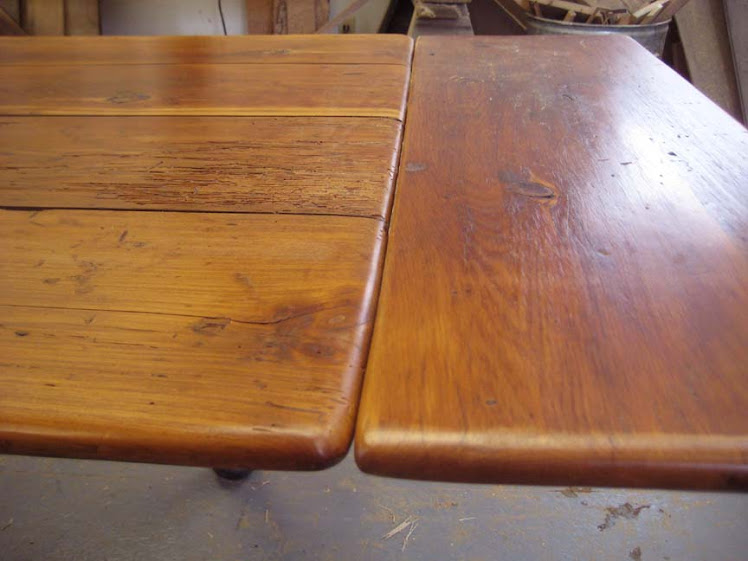Plank Table with company boards