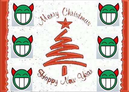 New Year Cards: Merry Christmas N Happy New Year Wish Cards