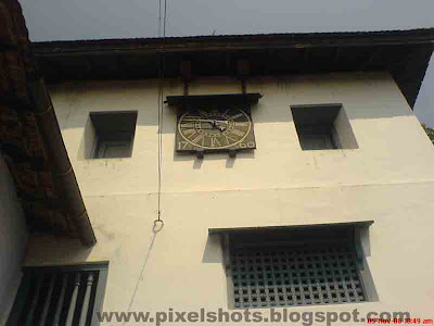 clock tower with the old cig clock running still in jew sterrt of cochin india kerala