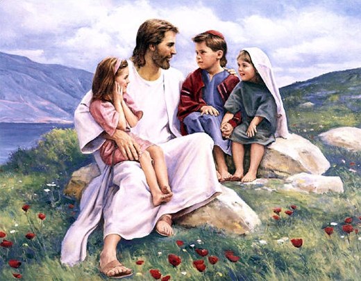 jesus and little children