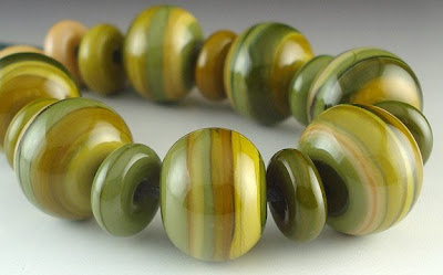 Lampworked bead set 