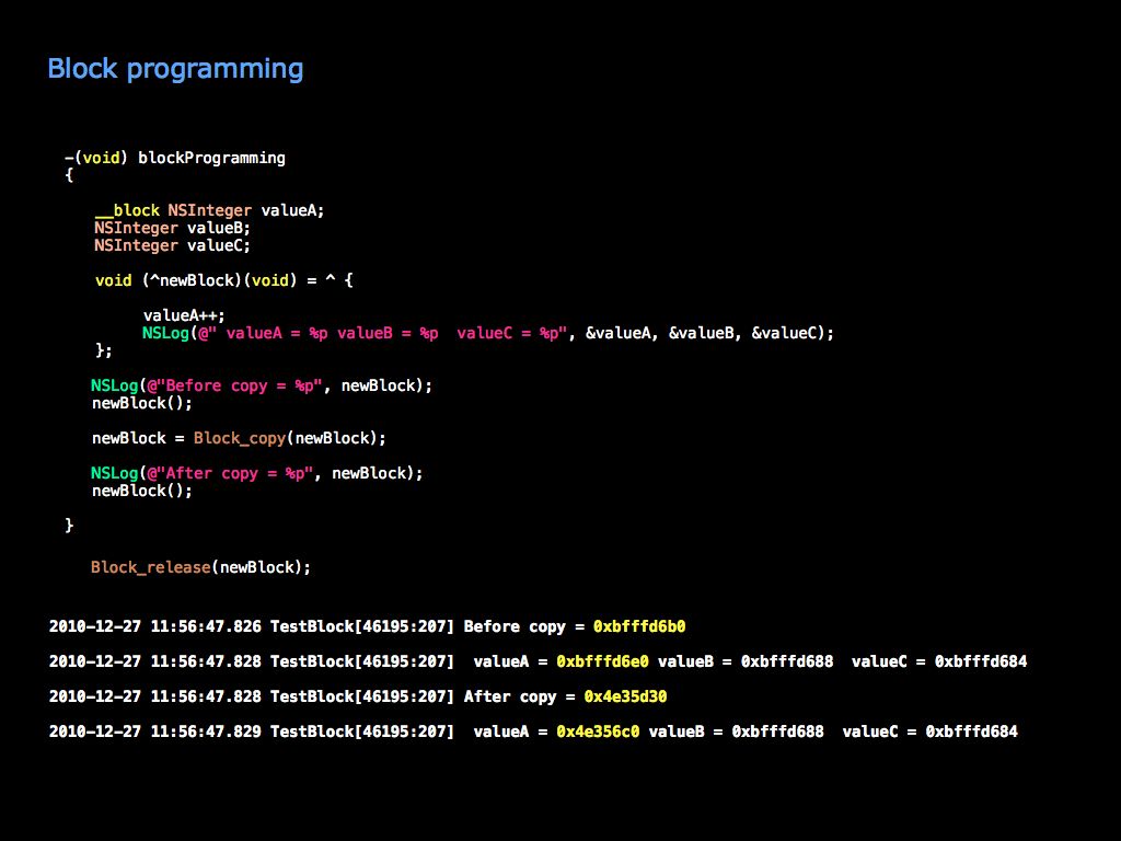 Technology And Programming: Block programming on Objective C