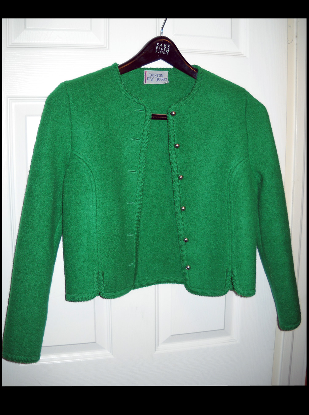 Morris & Lucy's closet: Boston Dry Goods Excellent green fitted cropped ...